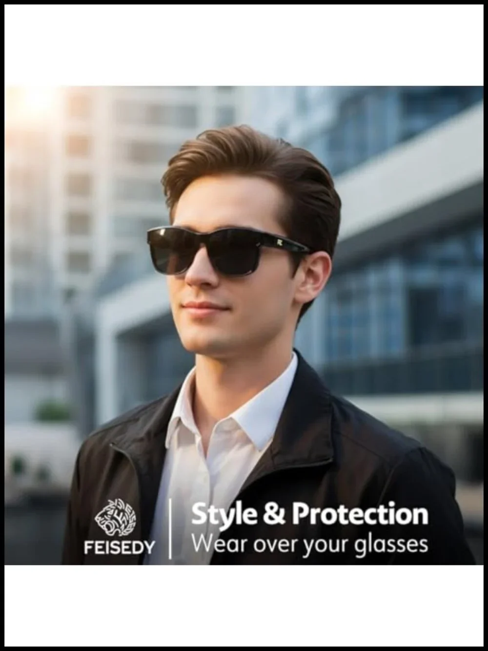 Large Fit Over Glasses Polarized Oversized Square Sun Glasses UV400 Protection